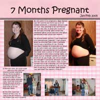 7 Months Pregnant - Feb 2005