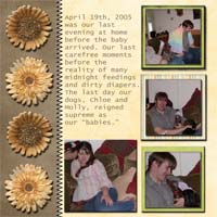 The day before Adrianna was born