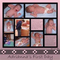 The day Adrianna was born